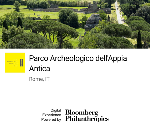 Appia Antica su Bloomberg Connects 2024