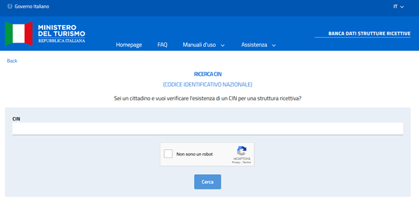 Ministero Turismo controllo del Cin